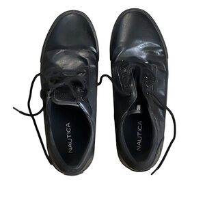 Nautica Men's Black Boat Shoes
